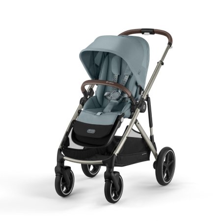 Cybex Gazelle S Stroller - Taupe Frame/Sky Blue Seat