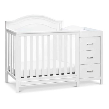 DaVinci Charlie 4-in-1 Convertible Mini Crib and Changer White