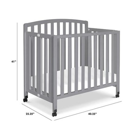 Dylan Portable Mini Crib 3 In 1 - Grey M18198G 048517830635