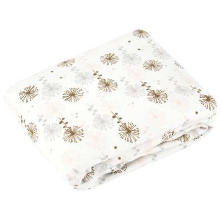 Kushies Flannel Crib Sheet Modern Flower TjsKids