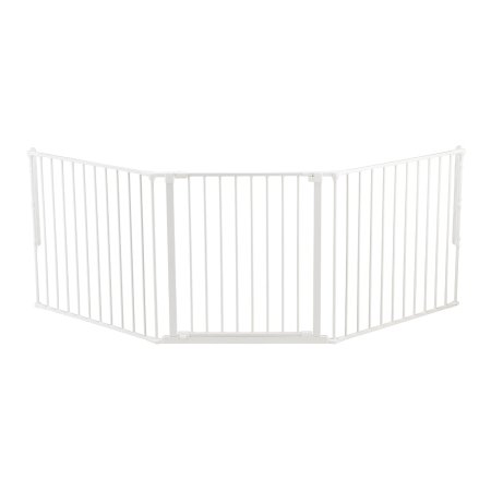 Baby Dan Flex L Hearth Gate 35.4 x 87.8 - White