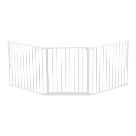 Baby Dan Flex L Hearth Gate 35.4 x 87.8 - White