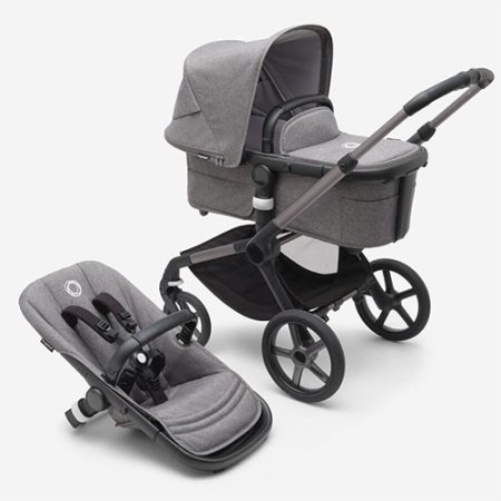 Fox 5 Complete Stroller - Graphite/Grey Melange - Grey Melange