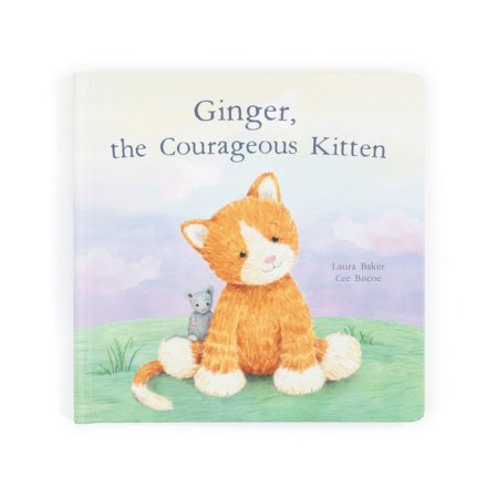 Jellycat Ginger, The Courageous Kitten Book BK4CK 670983161083 Tjskids.com