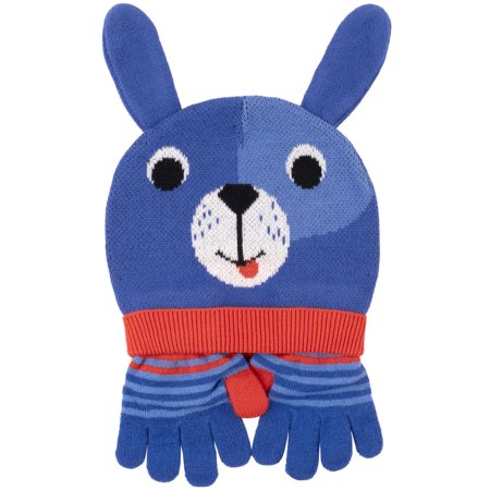 Zoocchini Toddler-Kids Winter Hat+Gloves Set 1-3Y - Dog	ZOO157031 Tjskids.com