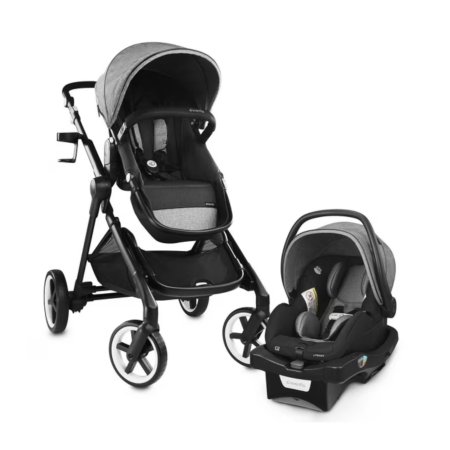 64631 Evenflo Gold SensorSafe Pivot Xpand Smart Modular Travel System Moonstone	53112311C Tjskids.com