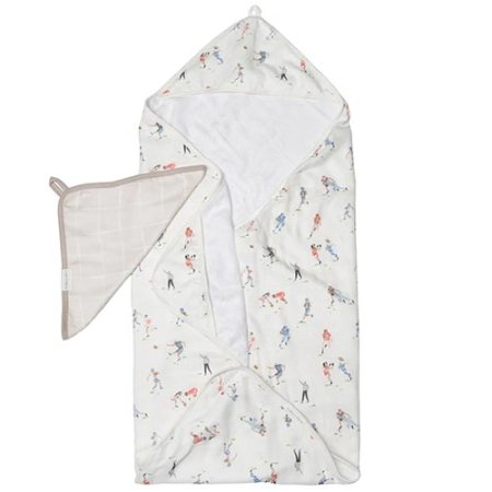 Loulou Lollipop Hooded Towel Set - Football TWFTB 825754026997
