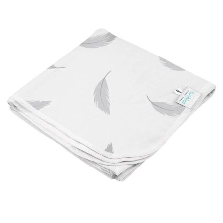 Receiving Blanket - Grey Feather