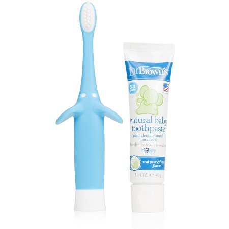 Elephant Toothbrush & Toothpaste - Blue