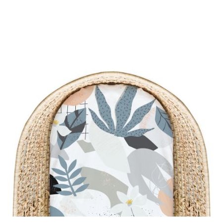 Percale Dream Bassinet Sheet - Palm Breeze