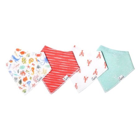 Bandana Bib Set 4 Pack - Nautical