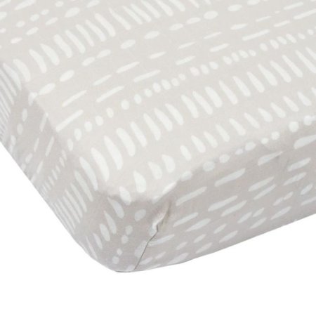 Crib Sheet - Grey Mudcloth