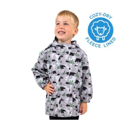 Jan & Jul Cozy-Dry Rain Jacket - Bear