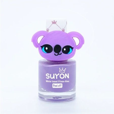 Peel Off Nail Purple with Koala Ring