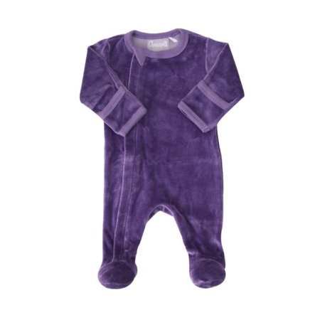 Zipper Footie - Amethyst