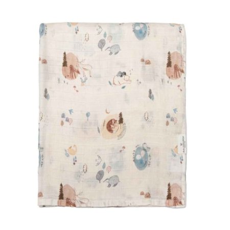 Muslin Swaddle - Cozy Forest