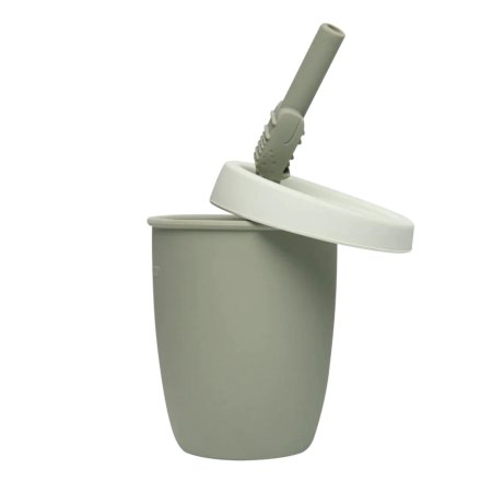 Loulou Lollipop	Kids' Cup With Straw - Alligator	TCUP-001-SAG 825754017933 Tjskids.com
