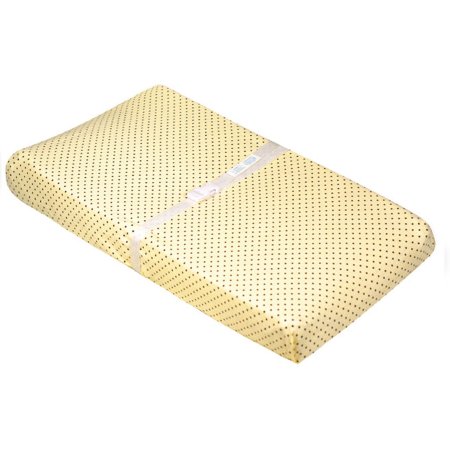 Flannel Contour Pad Sheet With Slits - Yellow Dots