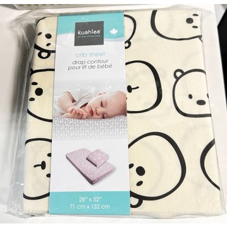 Kushies Jersey Fitted Crib Sheet Yellow Panda TJsKids 加拿大母婴网站