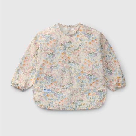 Loulou Lollipop Long Sleeve Waterproof Bib - English Garden LSBIBENG 825754050336 Tjskids.com