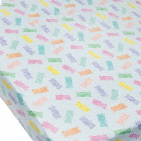Loulou Lollipop Fitted Crib Sheet - Gummy Bear