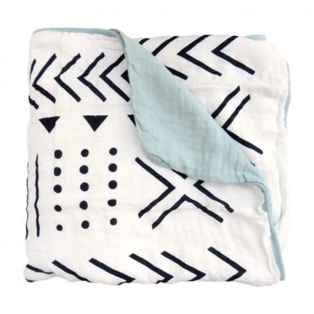 Loulou Lollipop Muslin Quilt Black and White