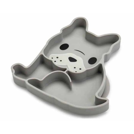 Melii Silicone Divided Plate - Bulldog