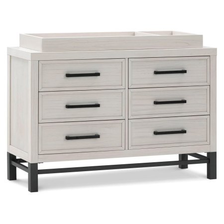 Namesake Newbern 6-Drawer Assembled Dresser - White Dirftwood