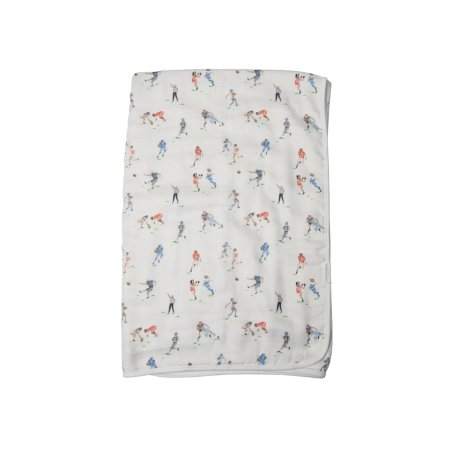 Loulou Lollipop Muslin Quilt - Football QTFTB	825754027000 Tjskids.com