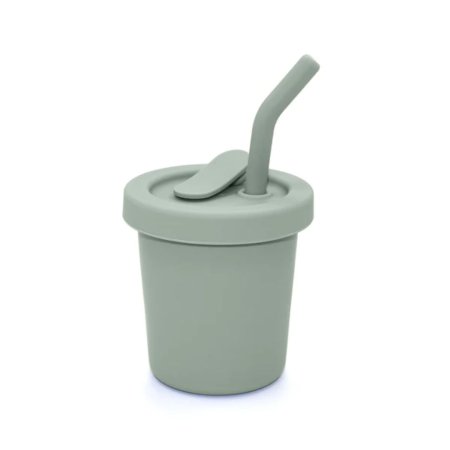 Nouka Silicone Straw Cup 6 oz - Leaf