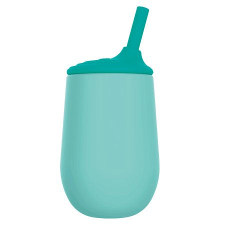 Nuby Silicone Sipper First Training Cup with Touch Flow Straw 6oz Aqua