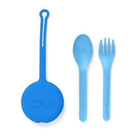 Omie Life OmiePod Spoon & Fork Set Capri Blue