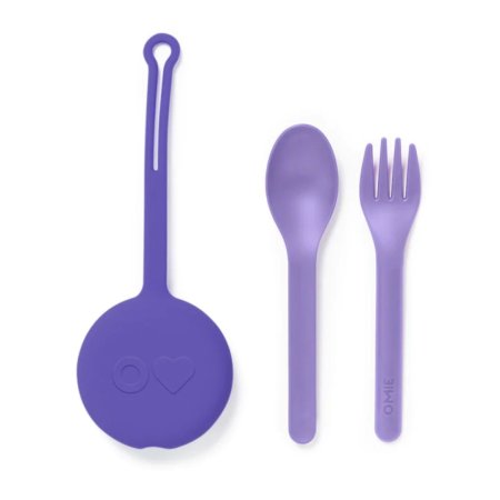 Omie Life OmiePod Spoon & Fork Set Lilac