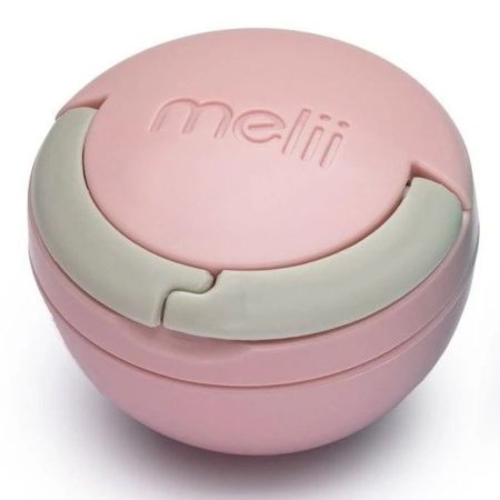 Melii Pacifier Pod - Pink & Grey	10700 790693107000 Tjskids.com
