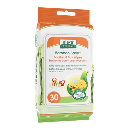 Bamboo Baby Pacifier n Toy Wipes 30 Count 37948