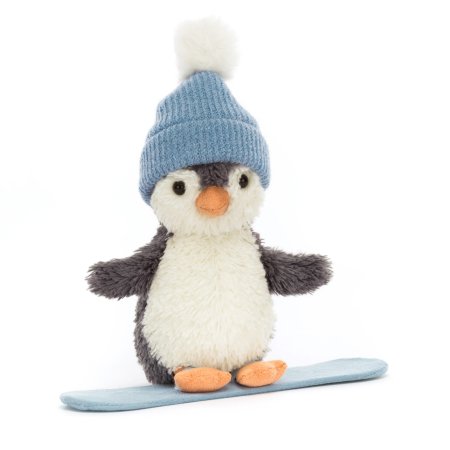 Jellycat Peanut Penguin Snowboarding Small	PNS3SB 670983155198 Tjskids.com