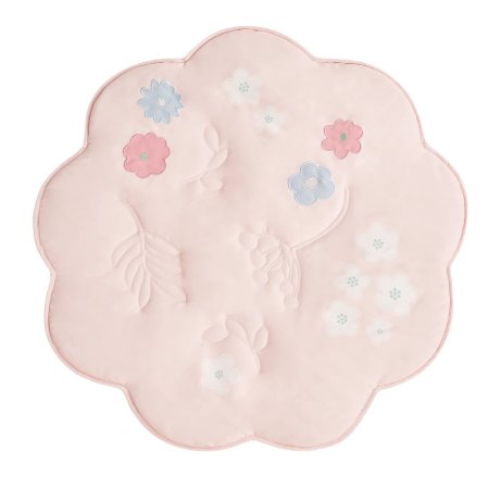 Piccolo Bambino Playmat - Flower Shape on Wooden Hanger 38 x 38 inch