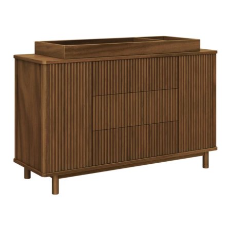 Babyletto Pogo Tambour Assembled Dresser in Natural Walnut M29816NL 48517875322 Tjskids.com