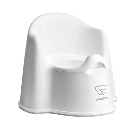 Baby Bjorn Potty Chair - WhiteGrey Trim