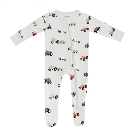 Kyte Baby Printed Zippered Footie - Tractor Tjskids.com