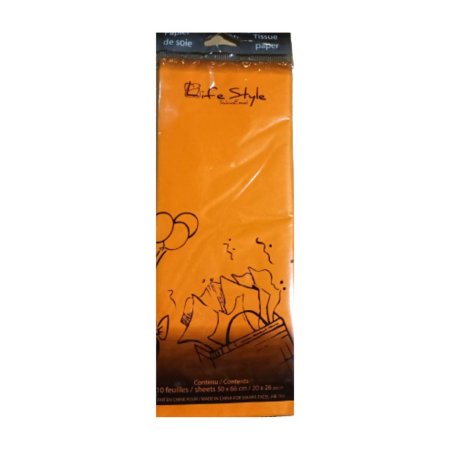 Orange Tissue Paper 10 Pack