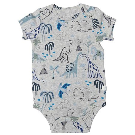 Loulou Lollipop Short Sleeve Bodysuit - Dinosaurs 02886