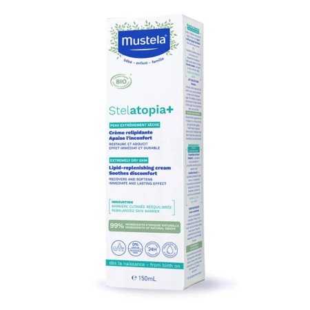 Mustela	Stelatopia Plus Lipid Replenishing Cream 150ml	1108703985	3504105039851 Tjskids.com