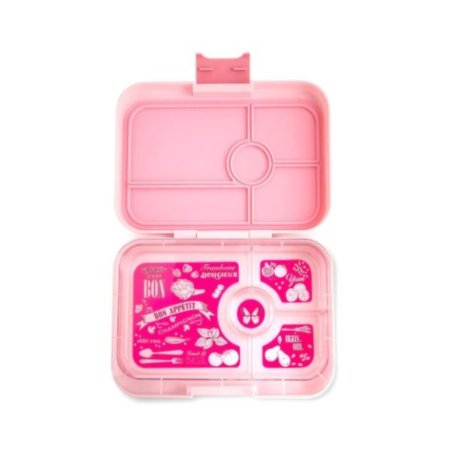 Tapas 4 Compartment Tray - Bon Appetit pink