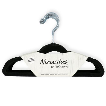 Tendertyme 15 Pack Baby Hangers - Black