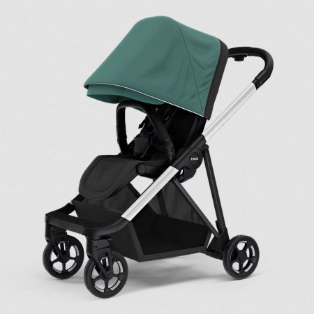 Thule Shine Stroller Silver Frame - Mallard Green