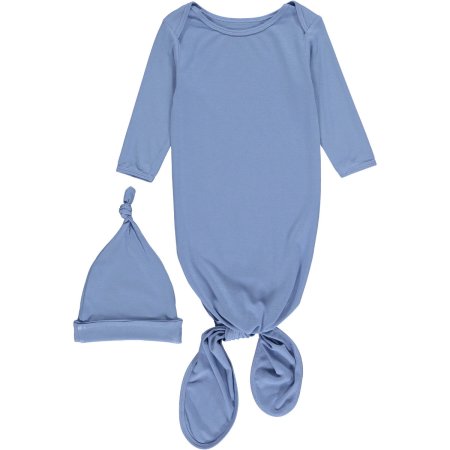 Tickety Boo Knotted Gown and Hat - Sky Blue