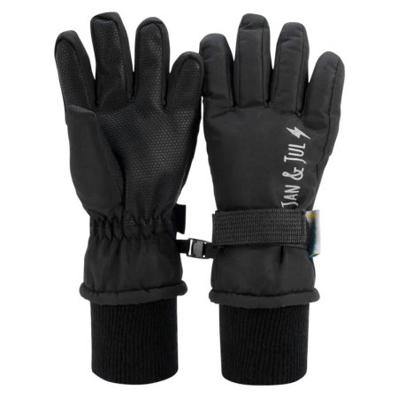 Jan & Jul Toasty-Dry Waterproof Snow Gloves Black