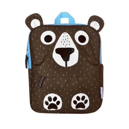 Zoocchini Toddler-Kids Everyday Backpack 3Y+ - Bear	ZOO28101 810608031746 Tjskids.com