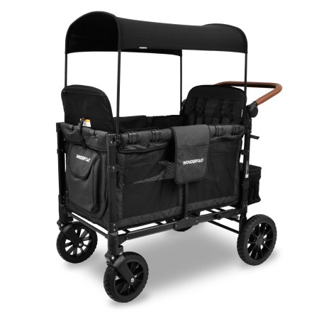 W4 LUXE Premium Quad Stroller - Volcanic Black tjskids.com